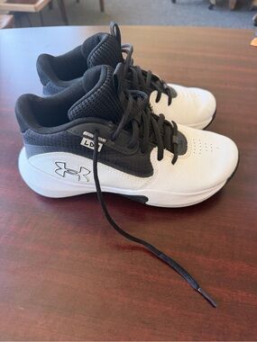 Under Armour Kids Black and White Athletic Sneakers